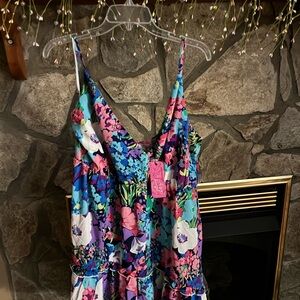 Floral V-Neck Summer Dress